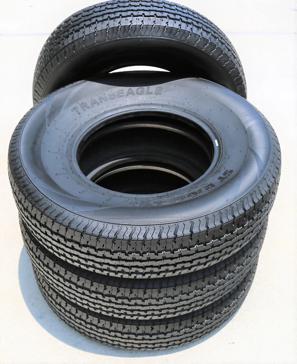 Pair of 2 Transeagle ST Radial II Steel Belted ST205/75R15 205/75R15 107/102L D 8 Ply Trailer Tires