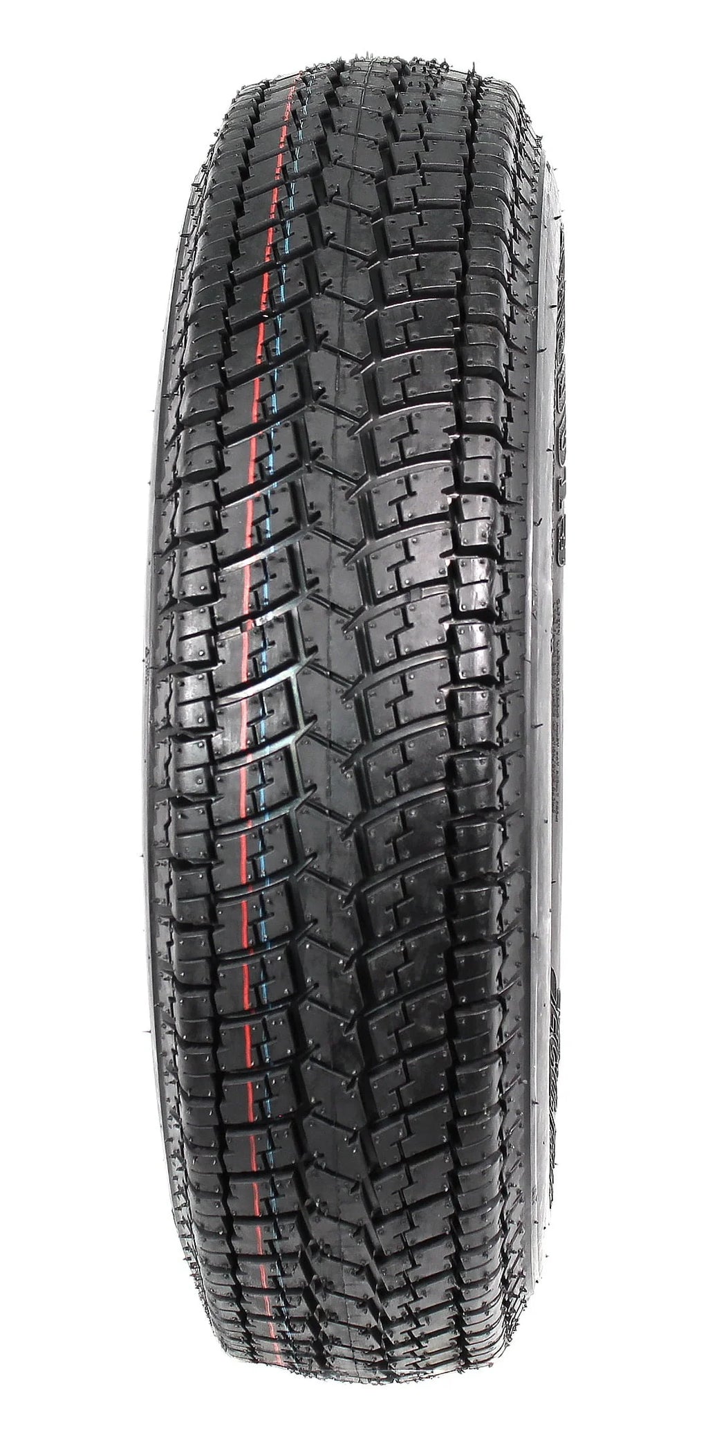 2-pack trailer tires and rims ST175/80D13 175/80 13 B78-13 LRC 5-hole white spoked wheel