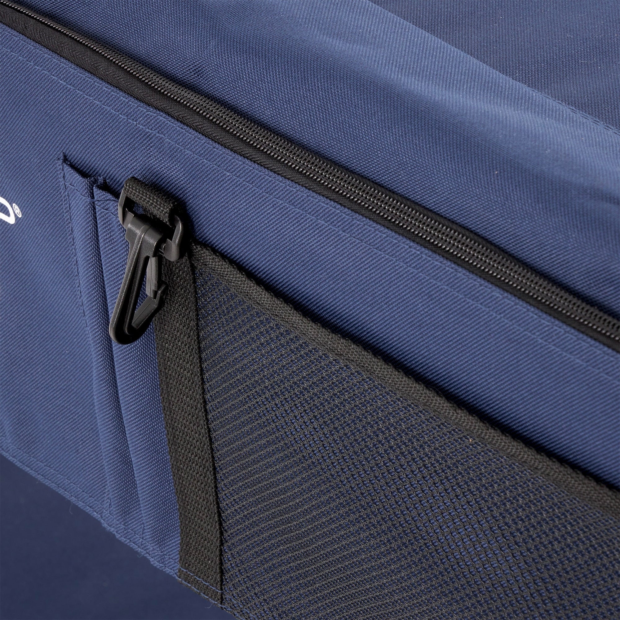 Disc-O-Bed XL Cam-O-Bunk Benchable Double Cot with Storage Organizers, Navy