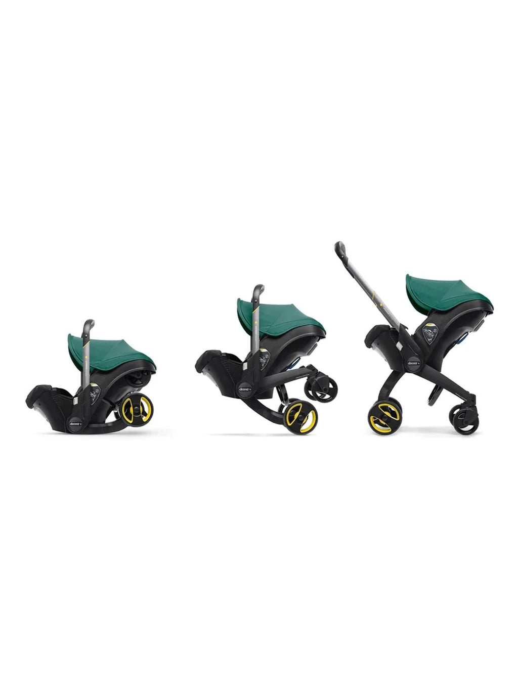 Stroller combination consisting of infant car seat and LATCH base (model year 2025) �C Midnight Edition | From car to stroller in seconds, airplane-compatible, including accessory bag