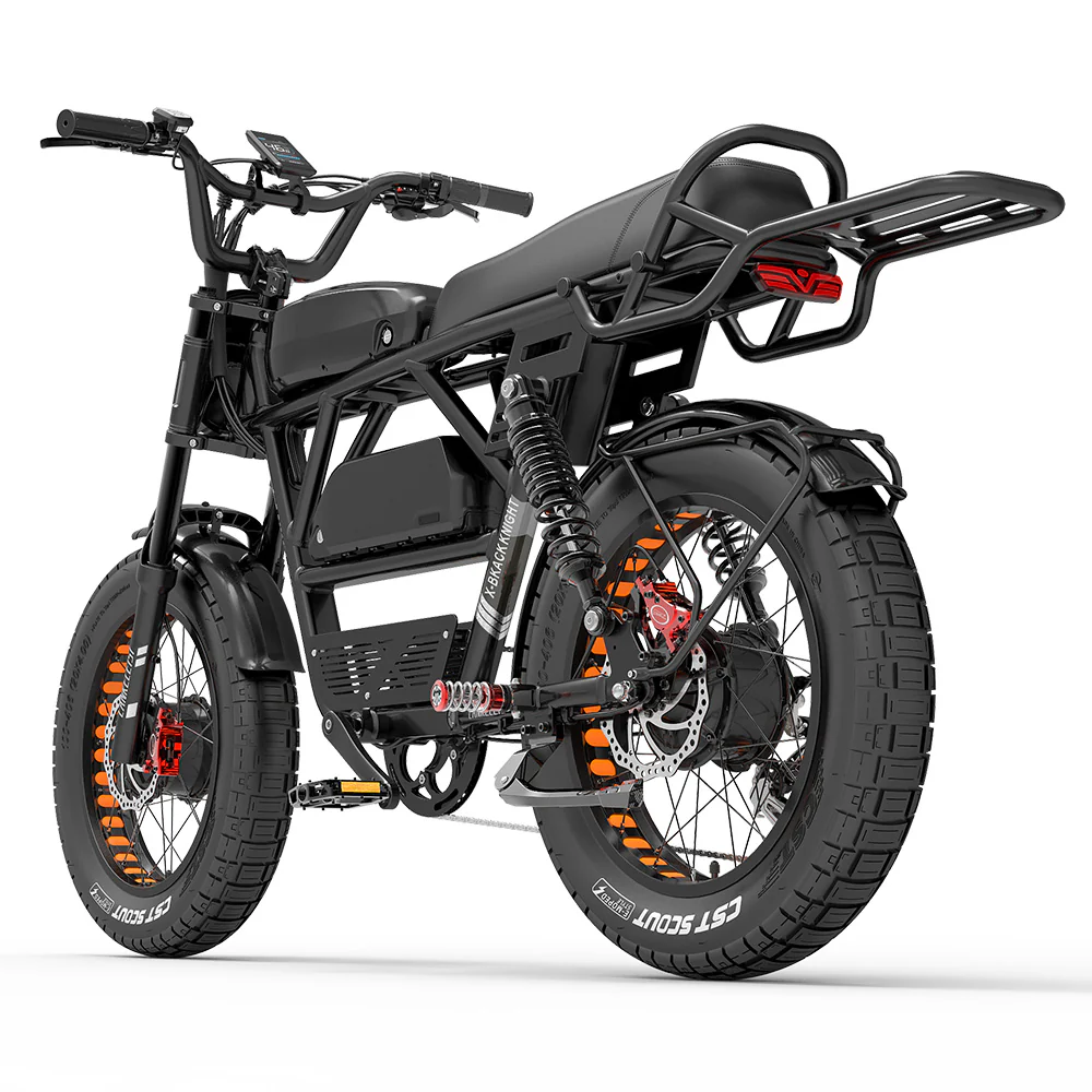 Lankeleisi X-Black Knight 1000W*2 Dual Motor 20" Fat Bike Fully E-Mountainbike 45Ah
