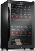 NutriChef 33 Bottle Dual-Zone Refrigerator PKCWCDS335