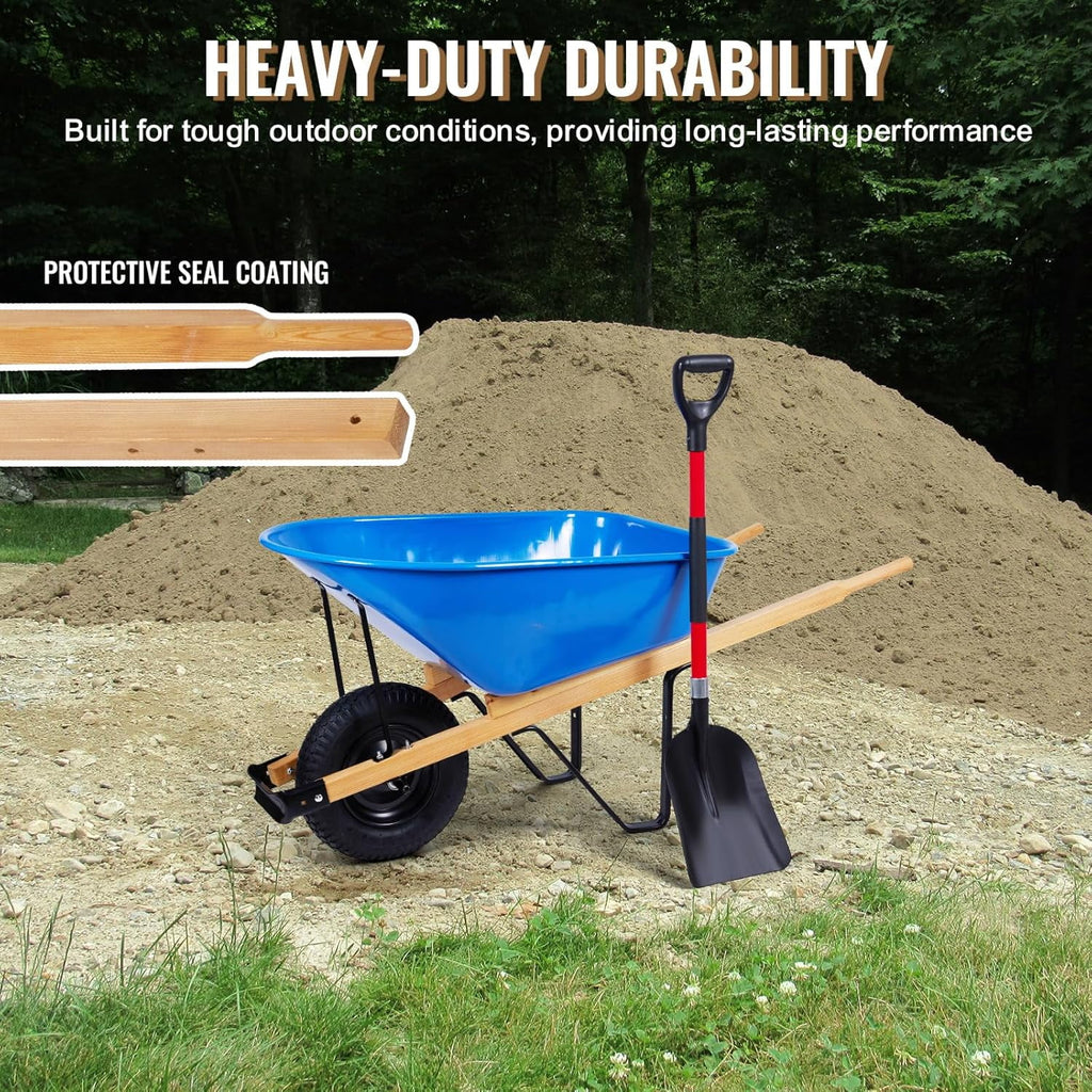 Wheelbarrow Replacement Handle Kit ?C 2 Pre-Drilled Heavy-Duty FSC Eco-Wood Handles, Universal Fit + Bolts, Nuts & Wedges (Plant a Tree)