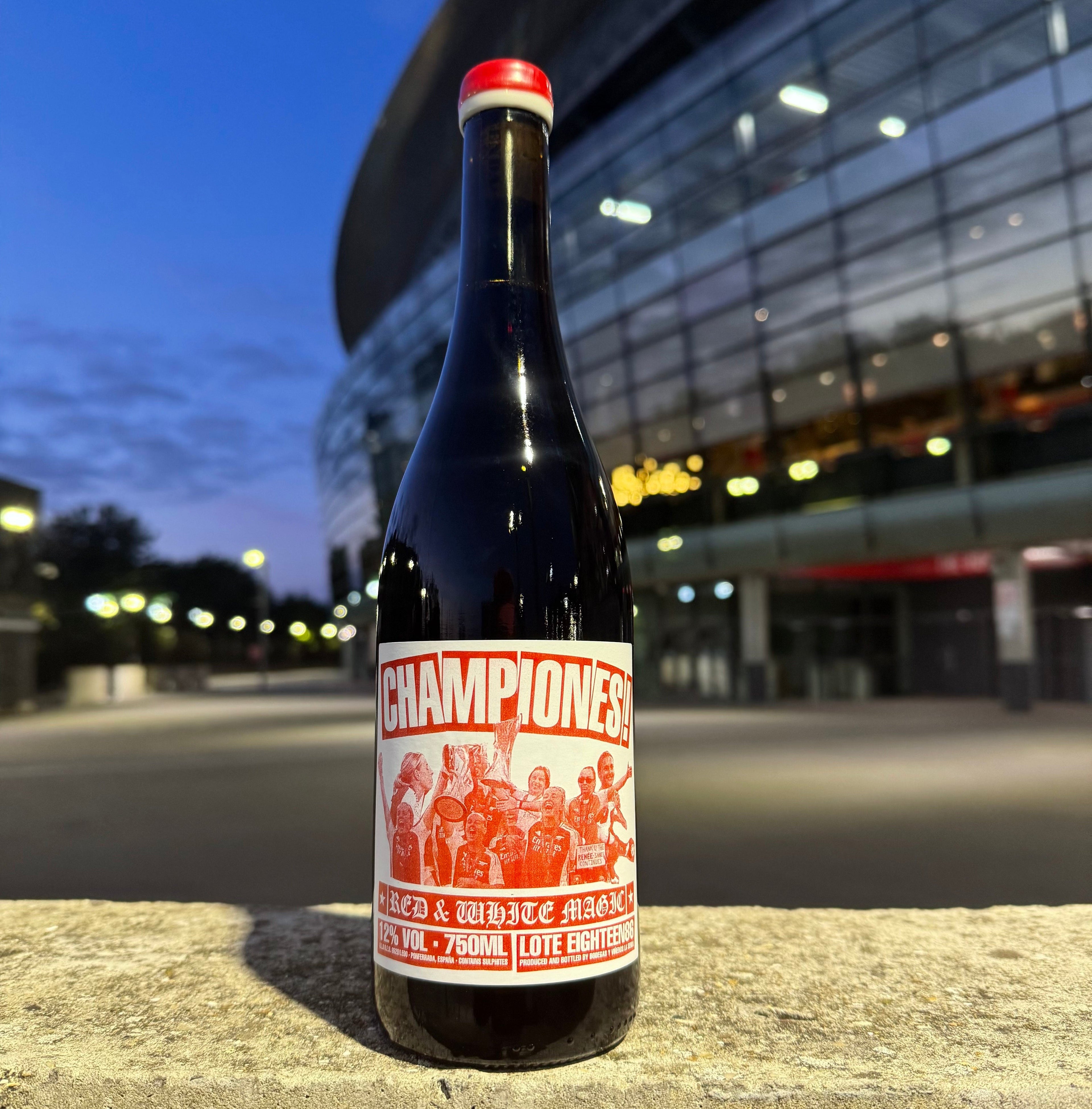 <p>Red & White blend<br>CHAMPIONES! 2023/24<br>La Senda x Highbury Library x 1886</p>