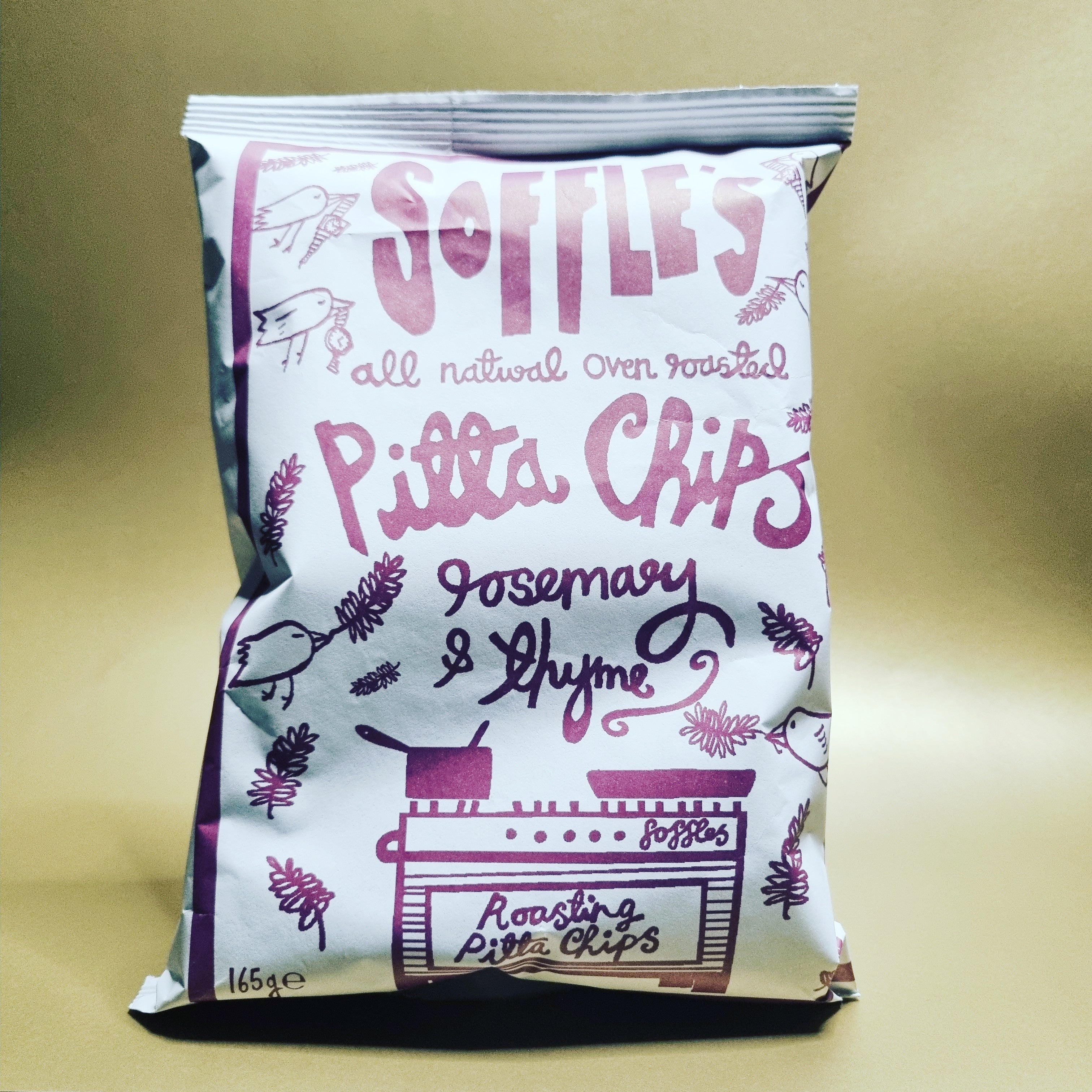 <p>Rosemary & Thyme Chips<br>Soffles<br>165g</p>
