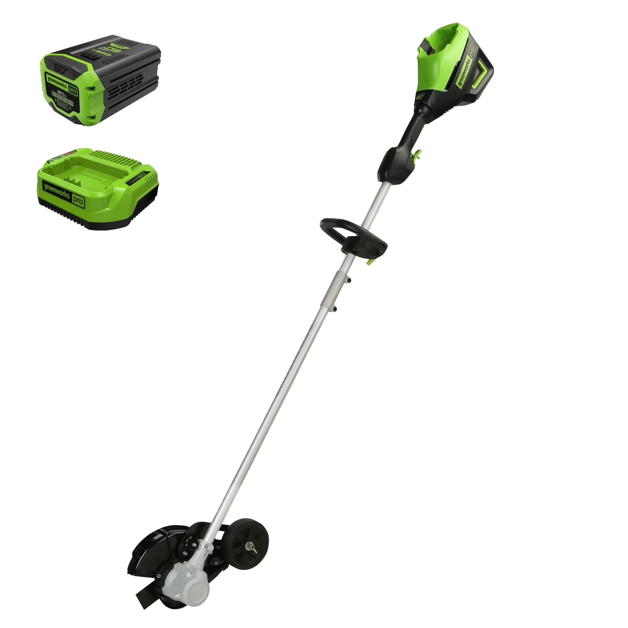 Greenworks 60V 8" Brushless Cordless Edger, 2.0 Ah Battery and Charger Included