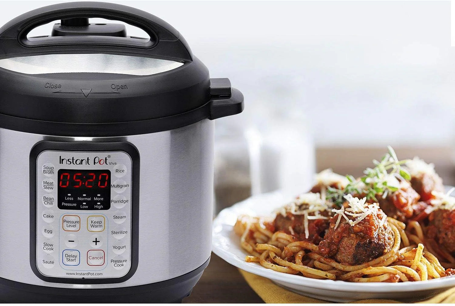 9-in-1 Multicooker, Pressure Cooker, Slow Cook, Rice Maker, Steamer, Sauté, Yogurt, Warmer & Sterilizer, Includes App With Over 800 Recipes, Stainless Steel, 6 Quarts