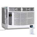 Window air conditioner with reusable filter and controls, 6000 BTU, 115 V~, suitable for rooms up to 250 square feet