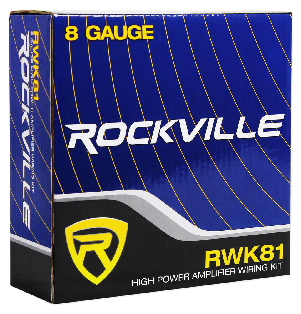 Rockville SS10P 10" 800w Slim Under-Seat Powered Car/Truck Subwoofer Sub+Amp Kit