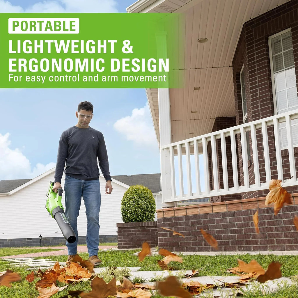 Greenworks 40V TruBrushless? Axial Blower (160 MPH / 700 CFM), 8.0Ah Battery and Charger Included