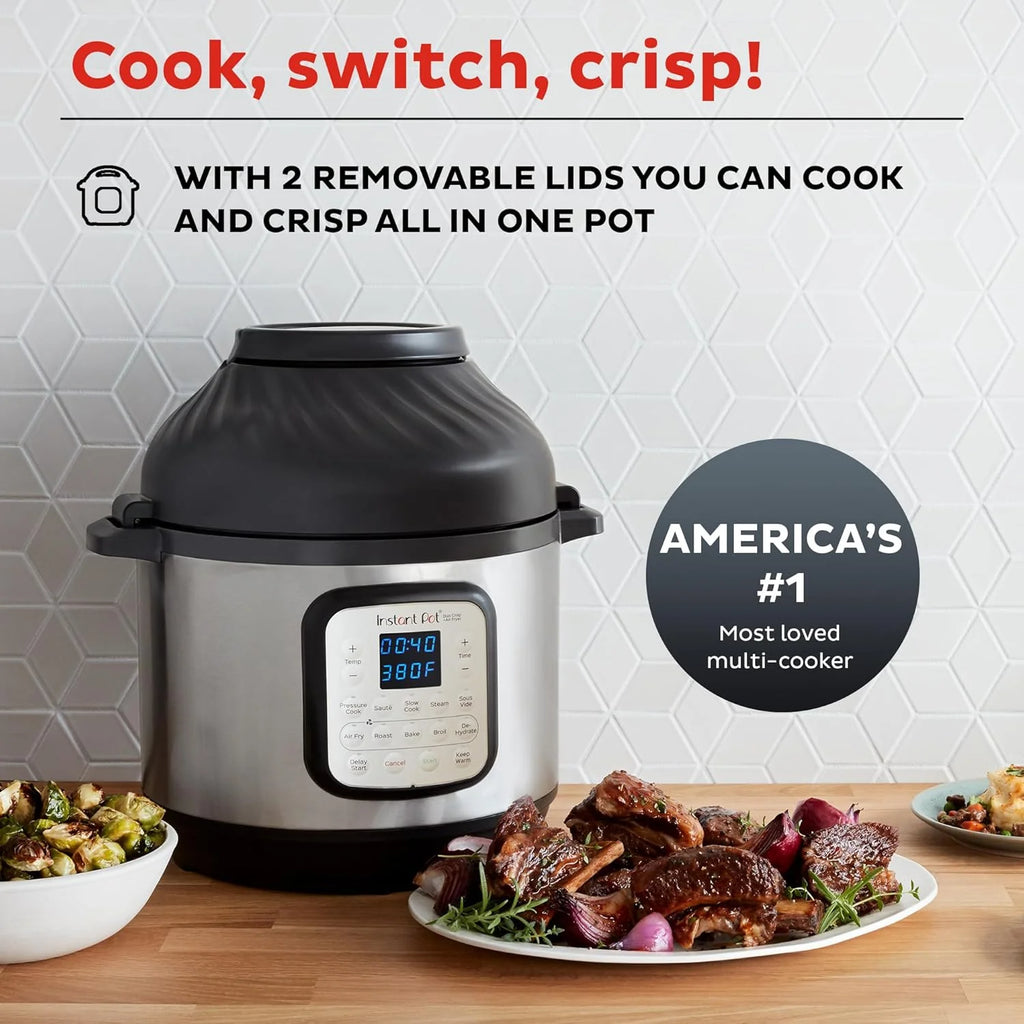 Instant Pot Duo 7-in-1 Electric Pressure Cooker, Slow Cooker, Rice Cooker, Steamer, Sauté Pan, Yogurt Maker, Warmer, and Sterilizer