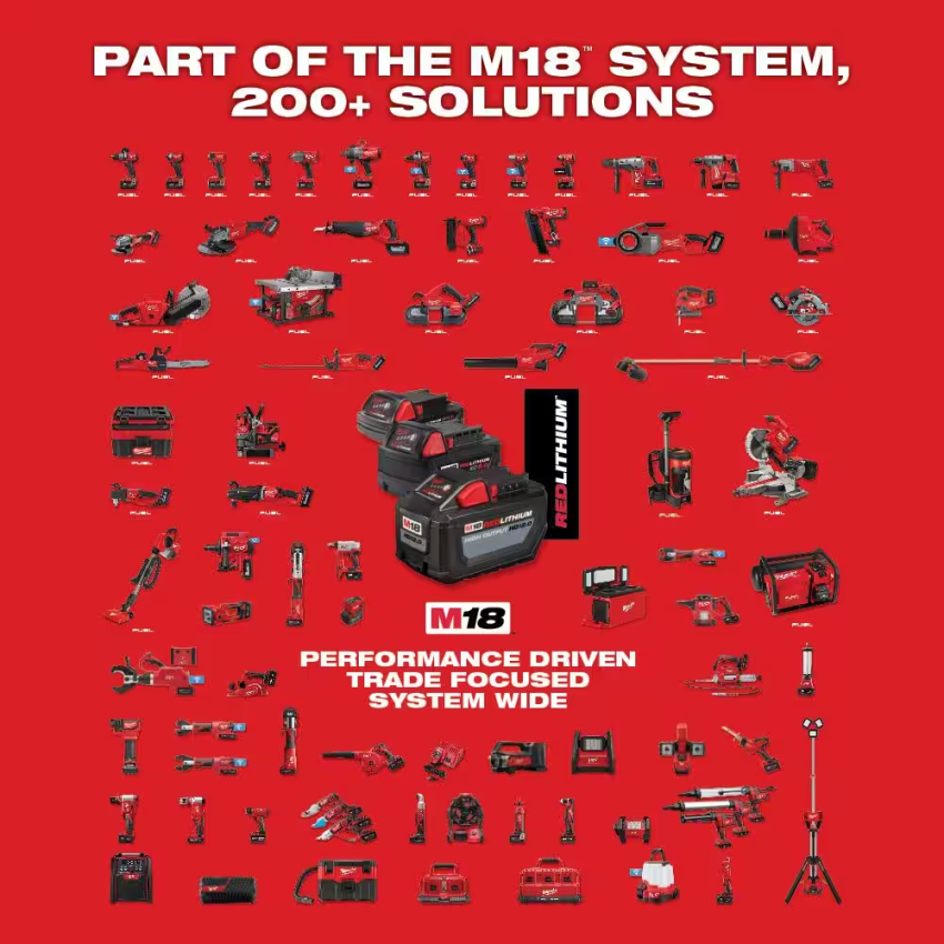 M18 FUEL 18V Lithium-Ion Brushless Cordless 4-1/2 in./5 in. Grinder w/Paddle Switch w/Two 6.0 Ah Battery and Charger