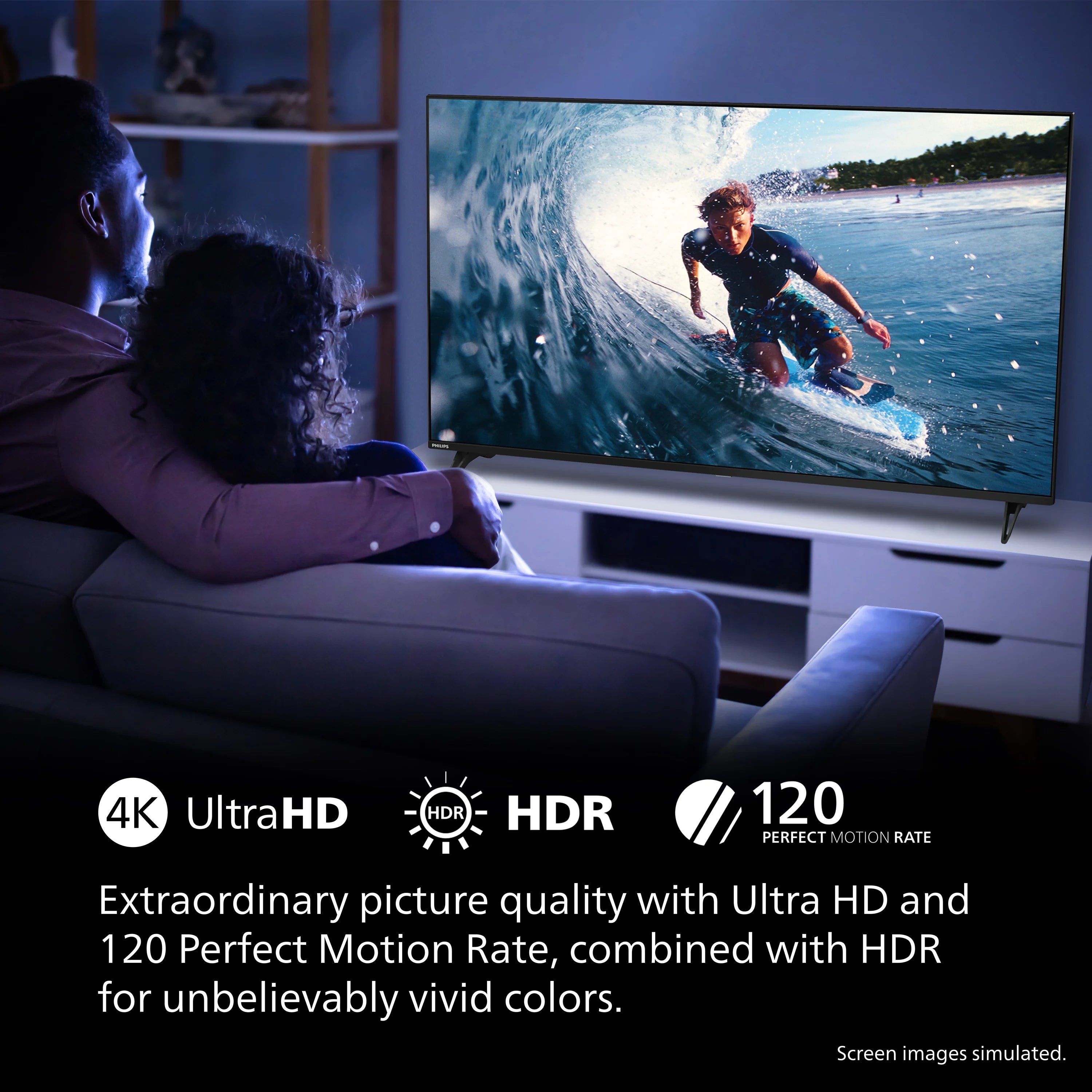 Philips 60?? Class 4K Ultra HD (2160p) Google Smart LED TV (60PUL7555/F7)
