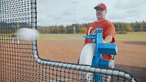 Jugs MVP Combo Pitching Machine ?C Adjustable Up to 60 MPH, for Baseball & Softball, Ideal for Pitching-Machine Leagues