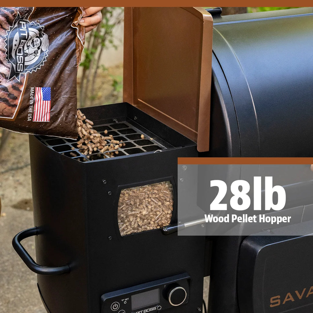 Pit Boss 1500 Connected Pellet Grill Savannah - Onyx Edition with Wi-Fi? - PB1500NXW