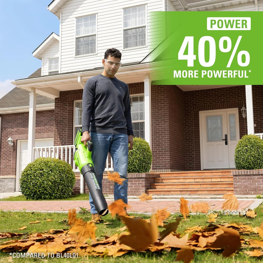 Greenworks 40V TruBrushless? Axial Blower (160 MPH / 700 CFM), 8.0Ah Battery and Charger Included