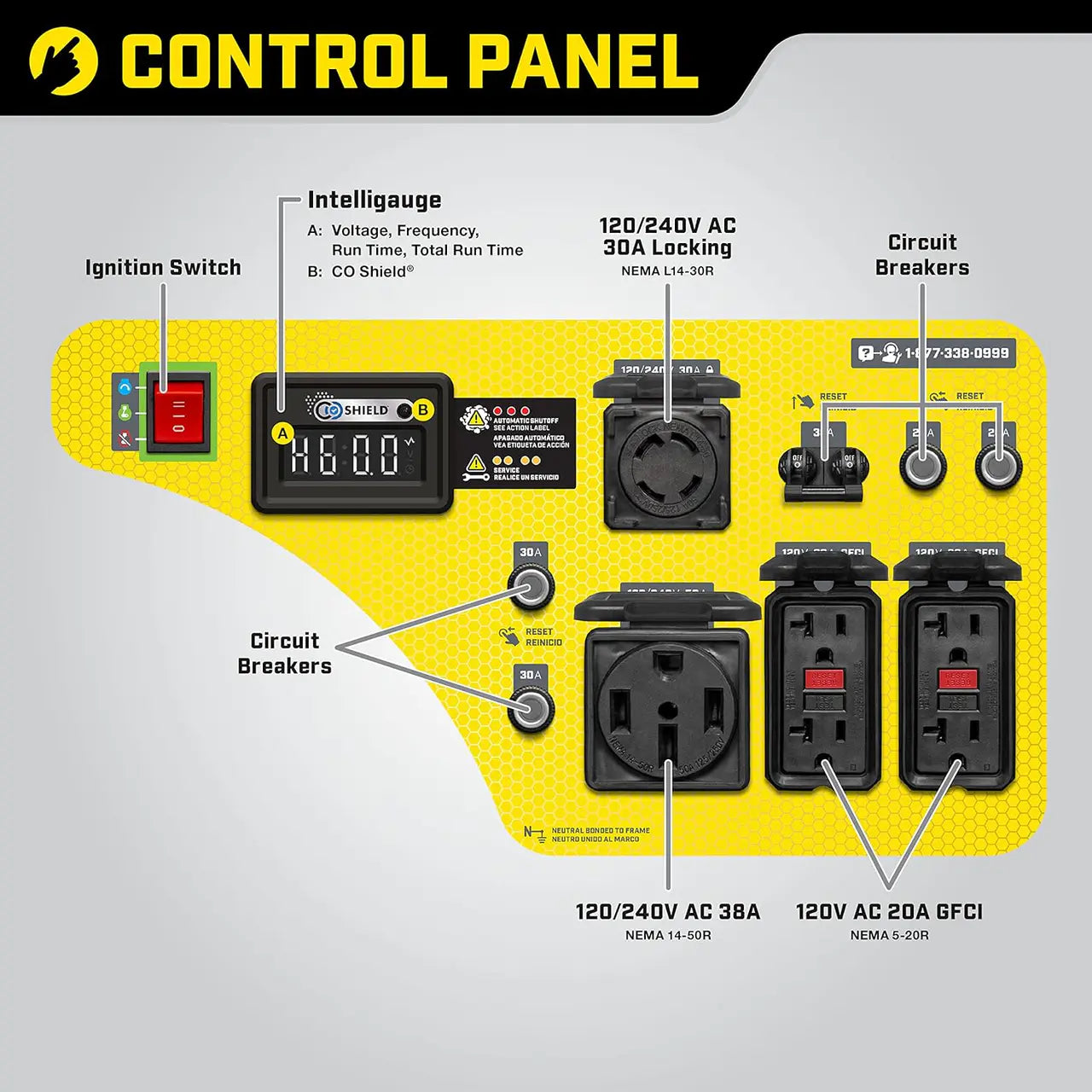 9000W Wireless Start Generator with CO Shield?
