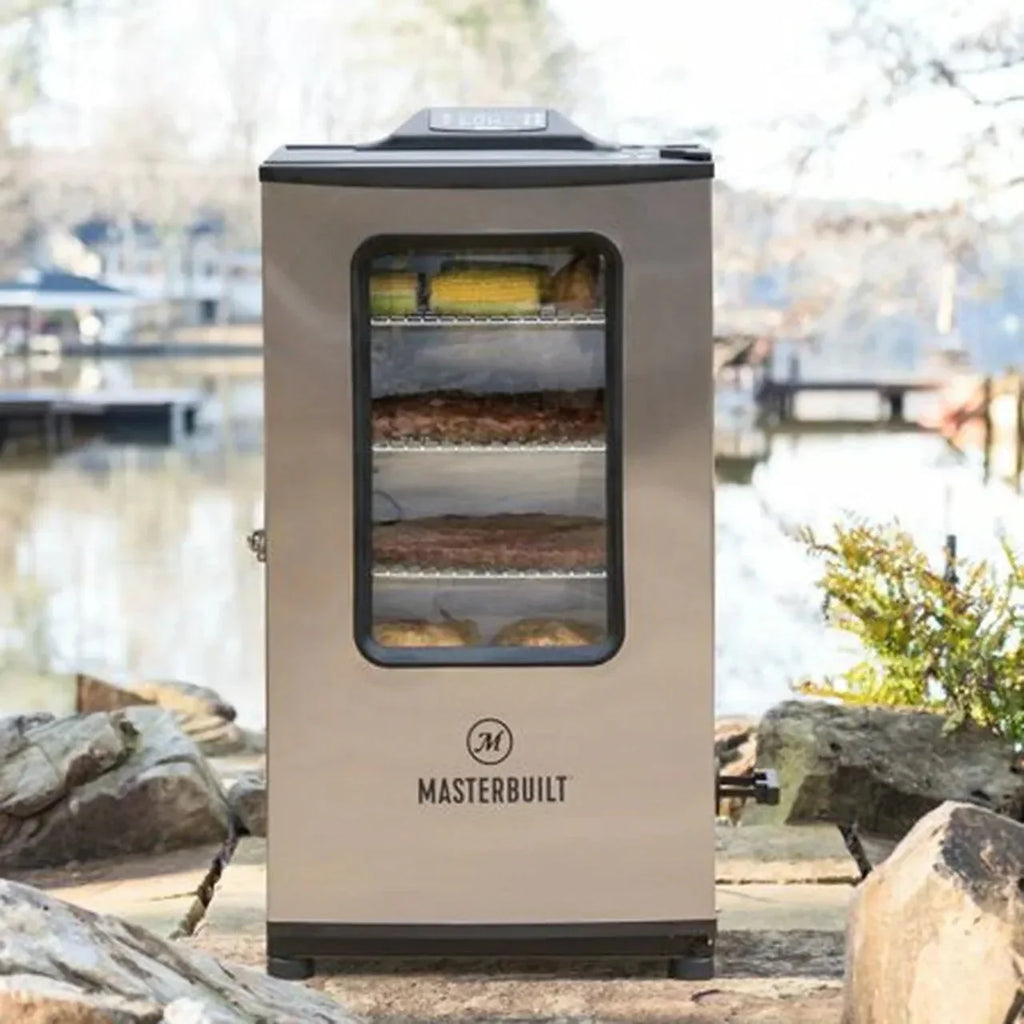 Masterbuilt 40-inch Bluetooth Digital Electric Smoker made of stainless steel