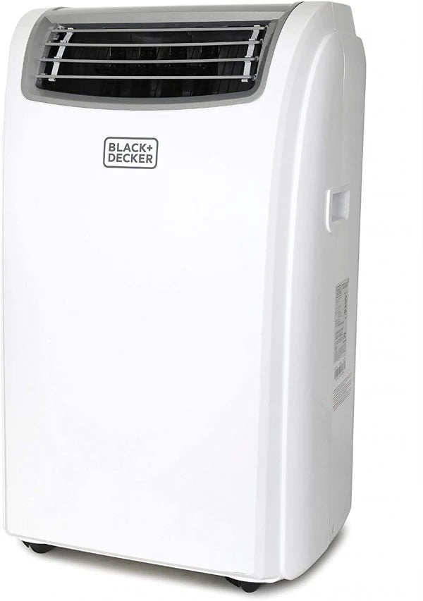 BLACK+DECKER Portable Air Conditioner with 14,000 BTU, Heating Function and Remote Control, White