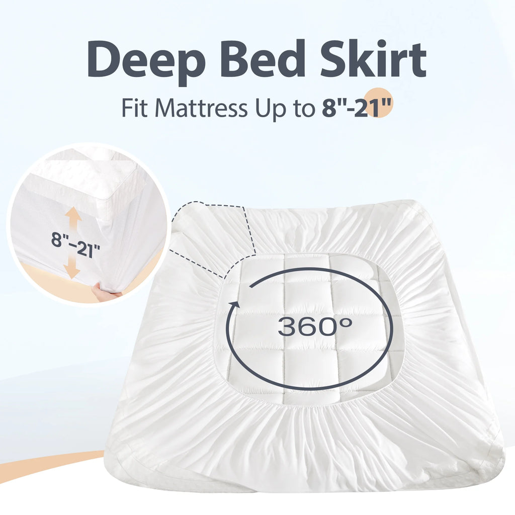 COOLHUT 4-Inch Dual Layer Gel Memory Foam Mattress King Size, 2-Inch Cooling Gel Memory Foam Plus 2-Inch 100% 400TC Ultra Thick Soft Mattress Pillow Cover, Cool Comfort, Breathable Pressure Reduction