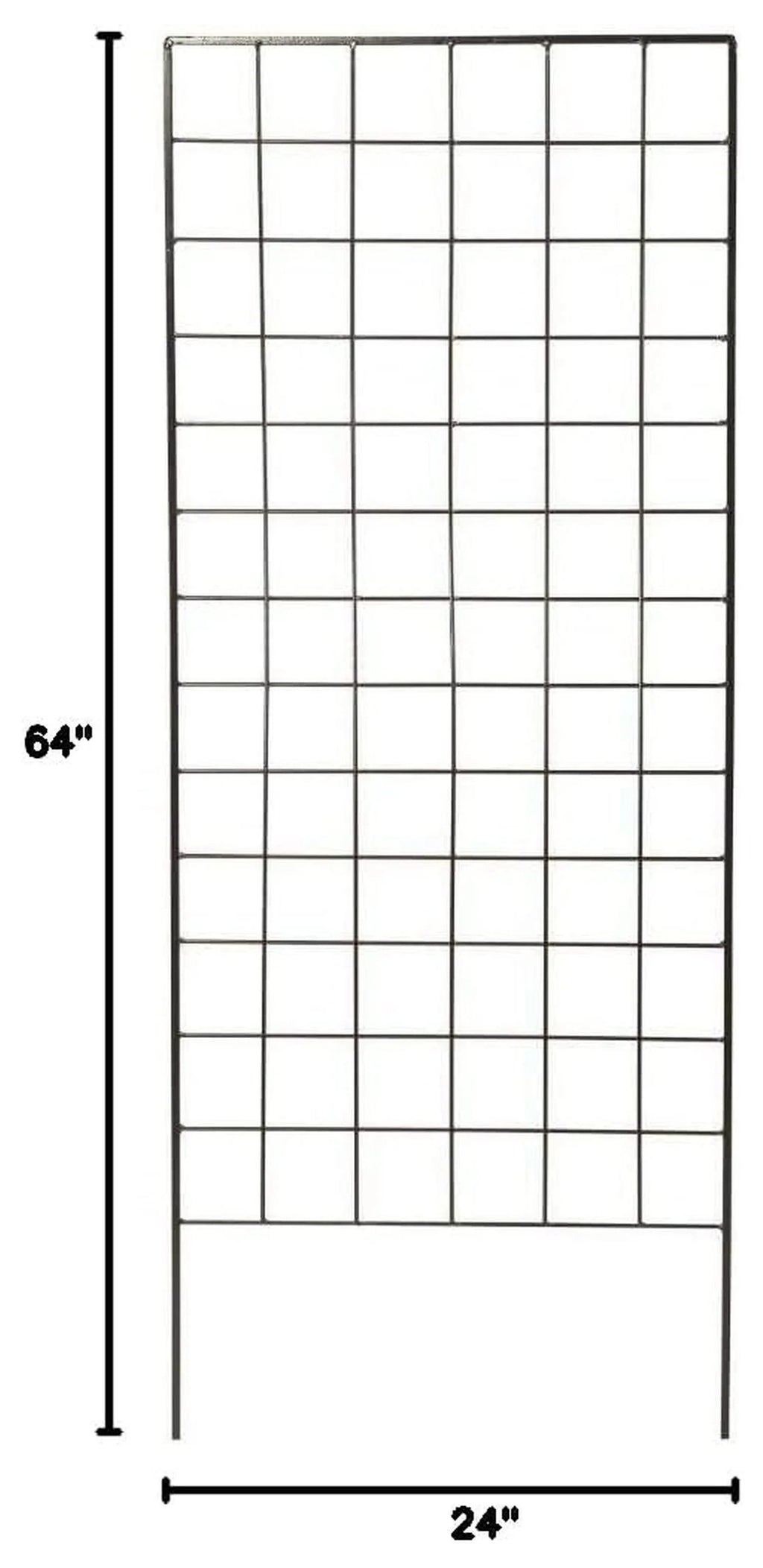 American Garden Works STNMB Narrow Screen Trellis, Black 64.25"H Trellis,Garden