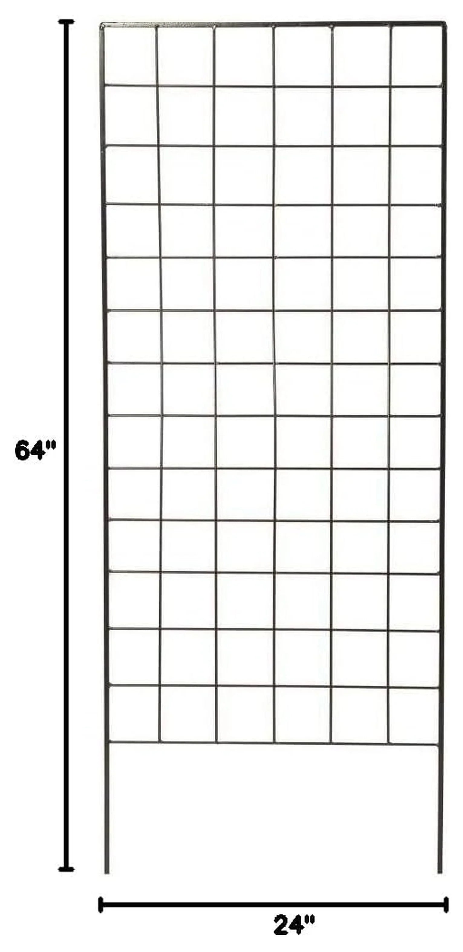 American Garden Works STNMB Narrow Screen Trellis, Black 64.25"H Trellis,Garden