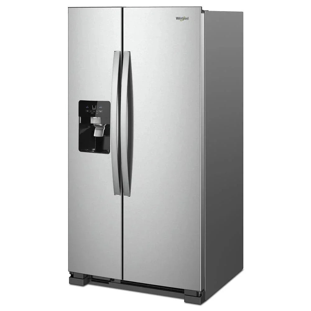 36-inch wide side-by-side refrigerator �C 24 cubic feet stainless steel