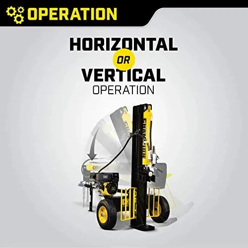 Champion Power Equipment-100251 25-ton petrol log splitter with horizontal/vertical splitting wedge and automatic return