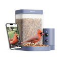 Birdfy Smart Bird Feeder with Camera, 60FPS Smooth Video, AI Bird Identification & Instant Alerts, Auto Capture, Perfect Gift for Bird Lovers