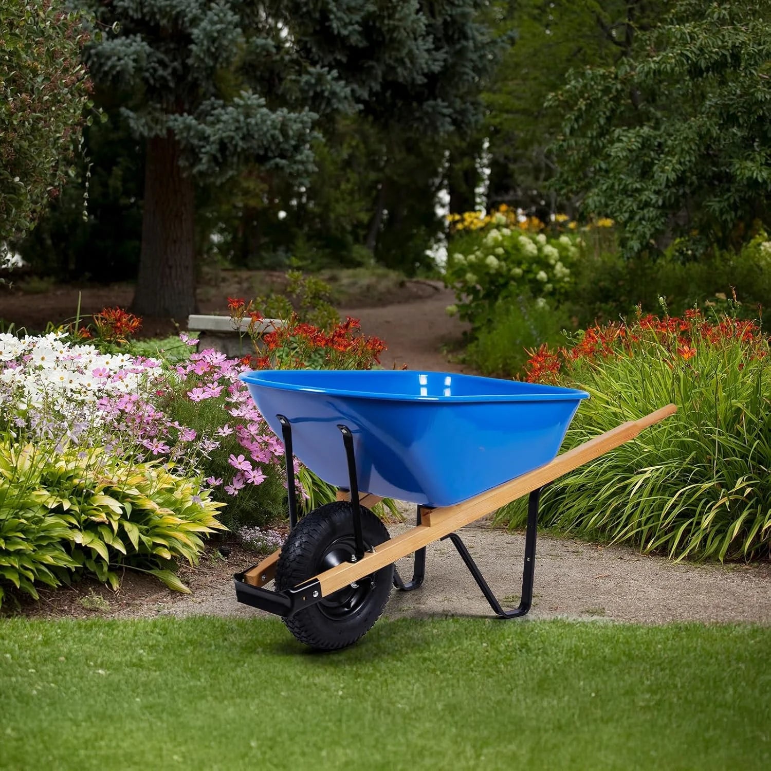 Wheelbarrow Replacement Handle Kit ?C 2 Pre-Drilled Heavy-Duty FSC Eco-Wood Handles, Universal Fit + Bolts, Nuts & Wedges (Plant a Tree)