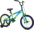 Genesis 18 Glitch Boy��s BMX Bike, Blue/Green