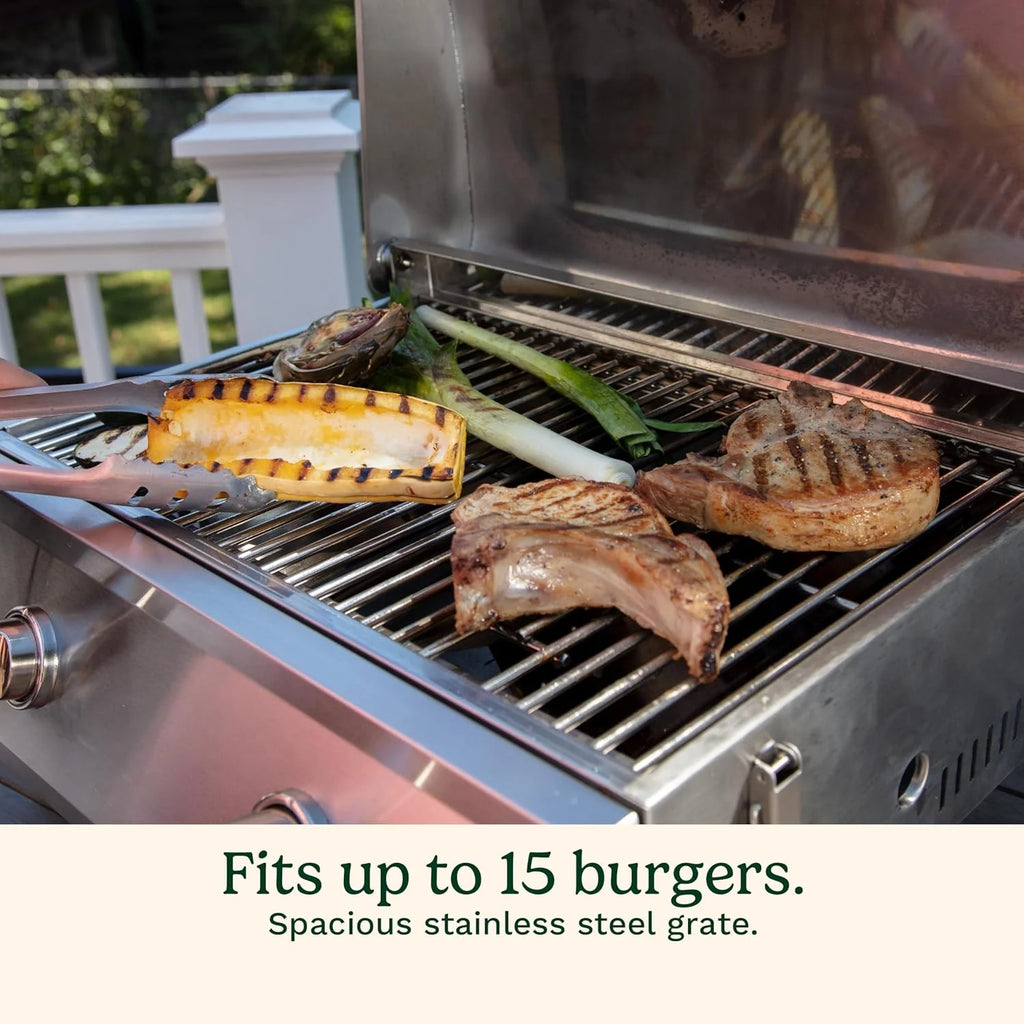 Cuisinart Chef Style Tabletop Portable Propane Grill 2 Burner Outdoor Gas Grill