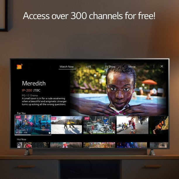 LG 55" Class 4K Ultra HD Smart NanoCell 75 Series TV with AI ThinQ®