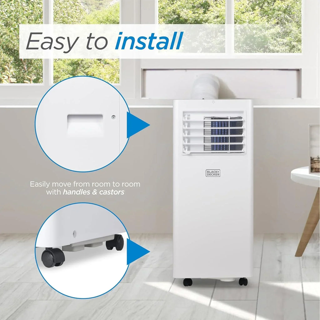 BLACK+DECKER 10,000 BTU Portable Air Conditioner for Rooms up to 450 Sq with Remote Control