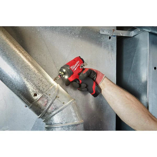 M12 FUEL 12V Lithium-Ion Cordless 3/8 in. Ratchet and 1/4 in. Impact Driver Kit (2-Tool) w/Batteries, Charger & Bag