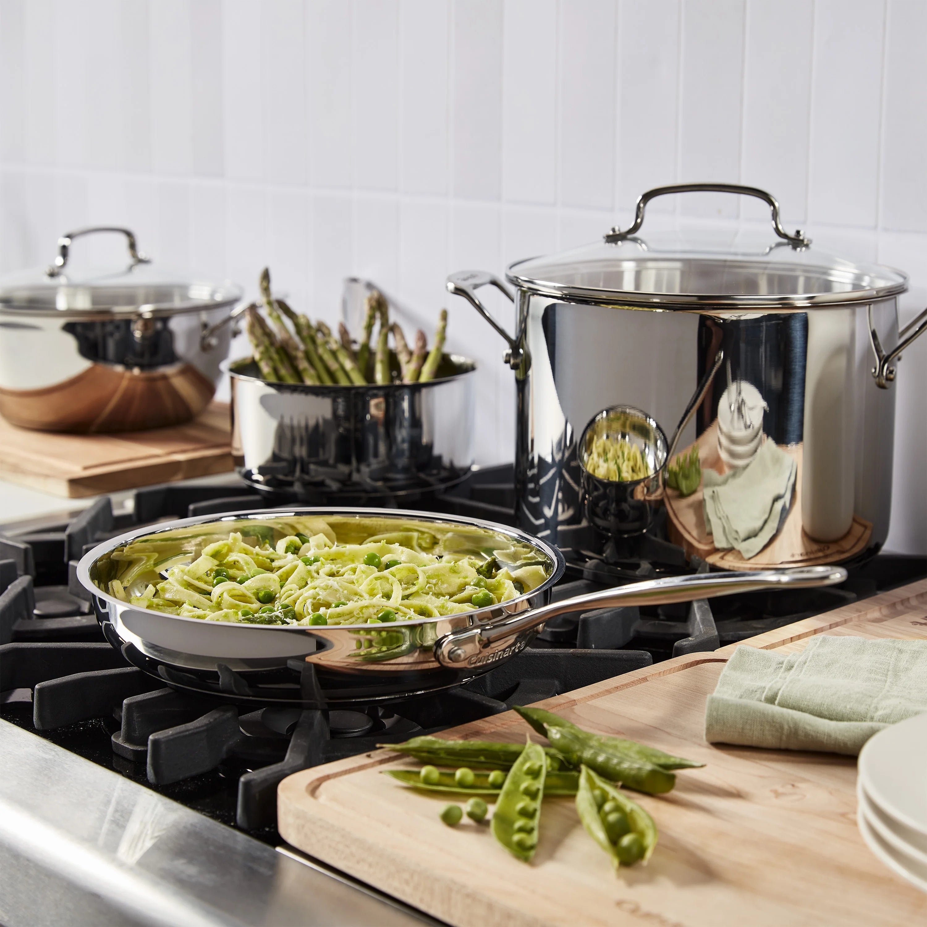 Cuisinart Chef??s Classic 17-Piece Stainless Steel Cookware Set
