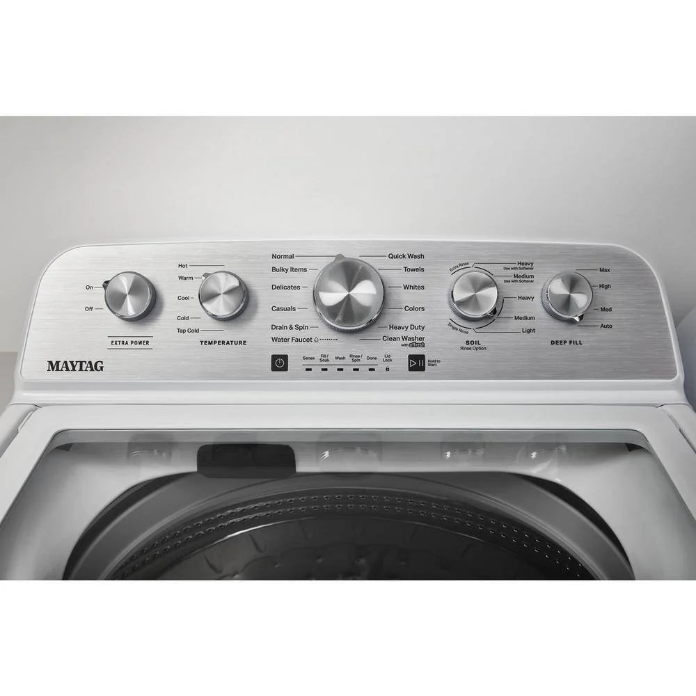 Maytag Top-Loading Washing Machine with 4.8 Cubic Foot Capacity and Extra Power Boost, White �C MVW5430MW