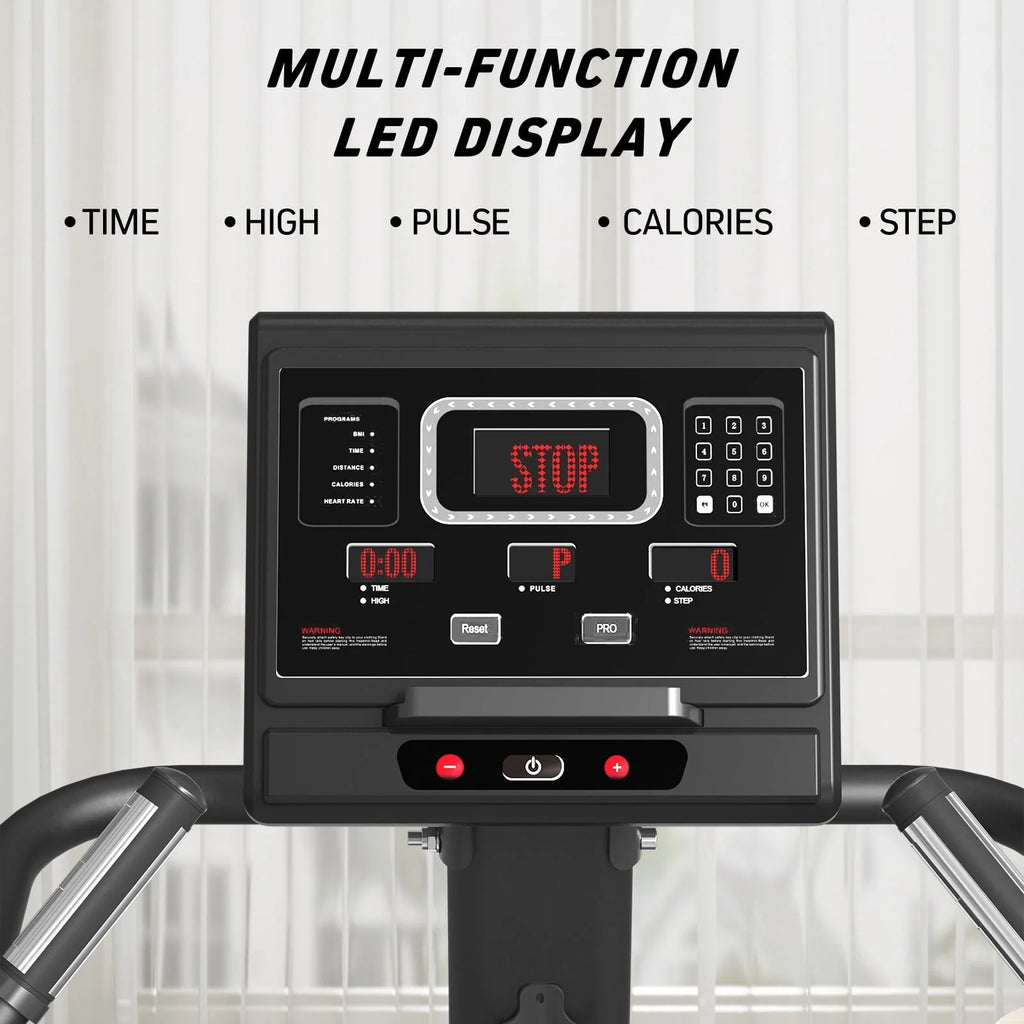 Stairmaster, syedee Stair Stepper with LED Screen, Stepmill Exercise Machine with 12 Workout Programs, 441LBS Step Machine, 24-164 Steps/Minute(White)