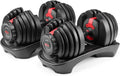 Bowflex SelectTech 552 Adjustable Dumbbells (pair), 2.3�C23.8 kg, space-saving home fitness equipment